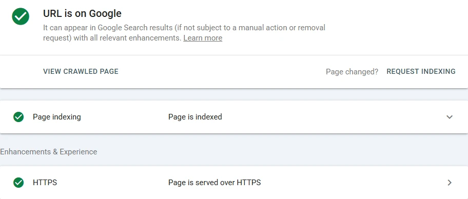 URL Inspection for undangan.tangkaprasa.com/daftar: "URL is on Google" and "Page is indexed", even though the Page indexing report still listed it as Crawled - currently not indexed.